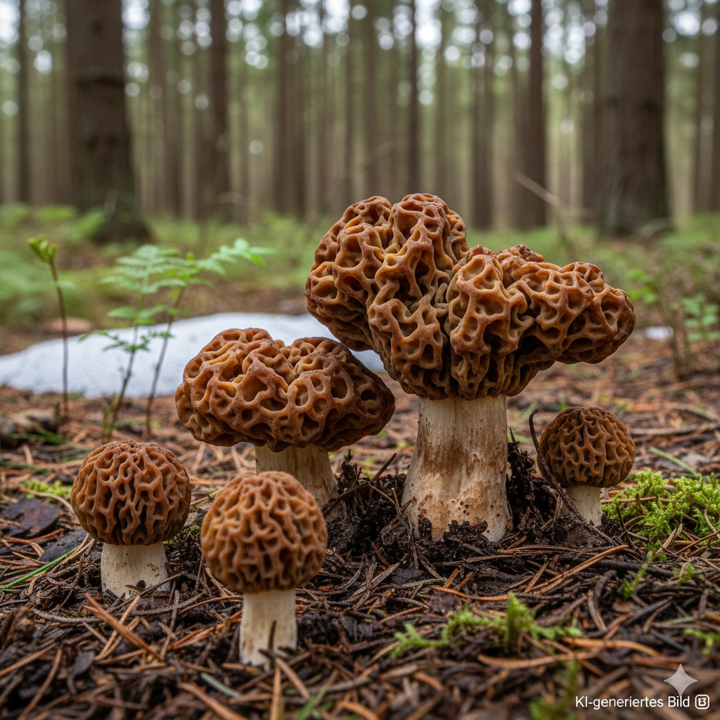Frühjahrslorchel - Bild exemplarisch. KI generiert. 