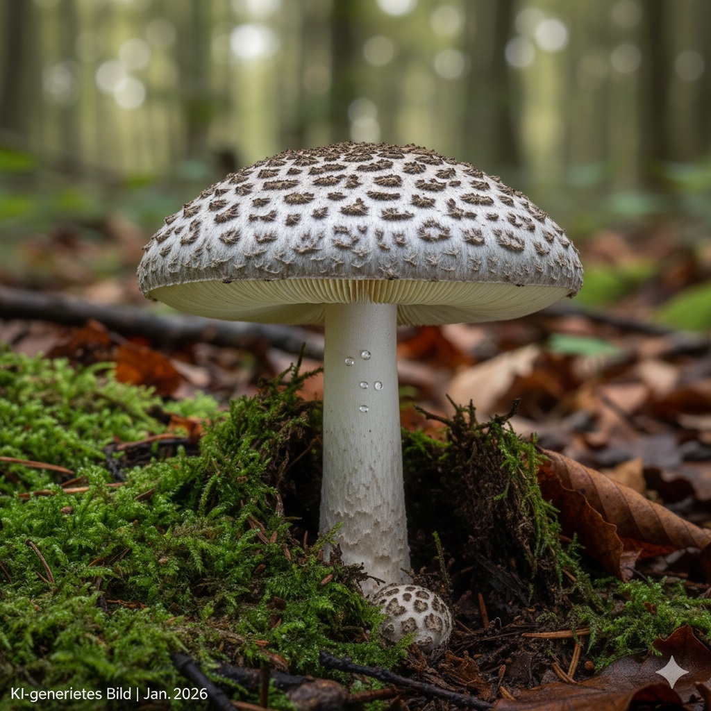 Tiger-Ritterling - Bild exemplarisch. KI generiert.